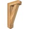Ekena Millwork Traditional Arts and Crafts Rough Sawn Bracket w/ Offset Brace, Western Red Cedar, 6"W x 18"D x 30"H BKT0604X18X30TRA03RWR - alternate 1